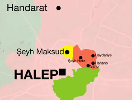 Halep kuşatması son durum haritası en büyük yenilgi!