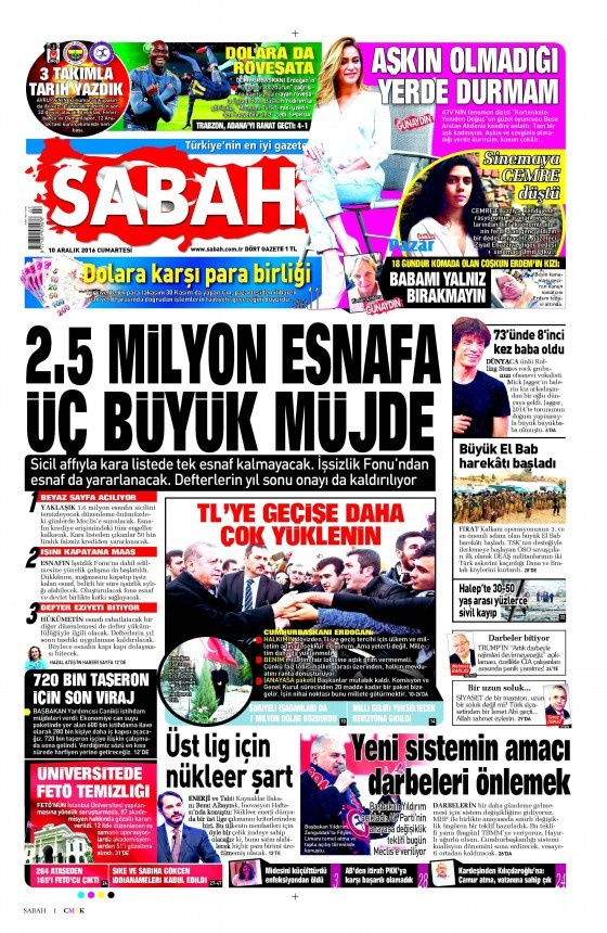 Gazete manşetleri Sözcü - Hürriyet - Cumhuriyet ne yazdı?