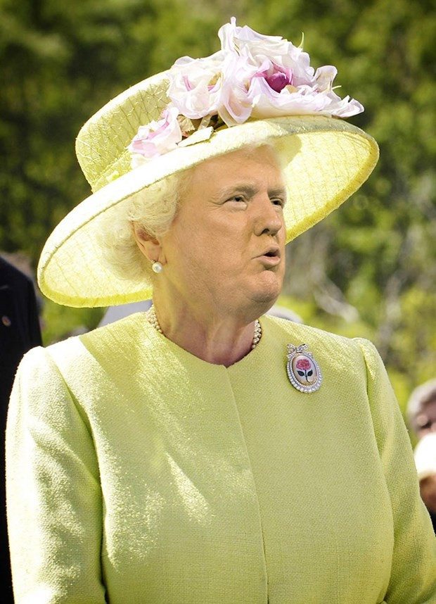 Donald Trump'a bakın bu sefer kraliçe oldu!