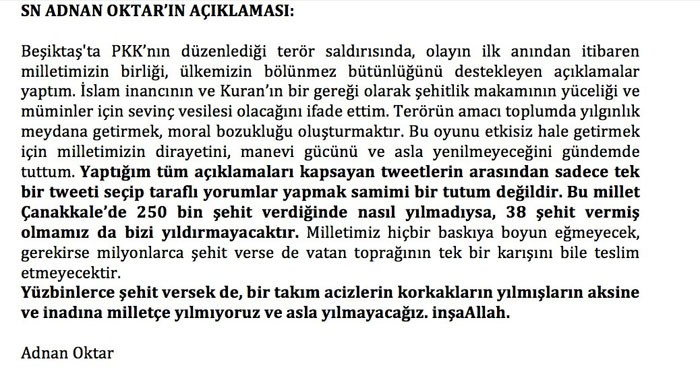 Adnan Oktar ve Mirgün Cabas'tan skandal terör tweetleri