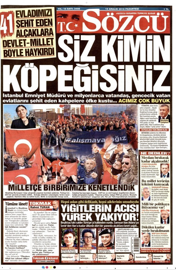 Gazete manşetleri Sözcü - Hürriyet - Cumhuriyet ne yazdı?