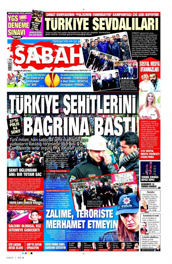 Gazete manşetleri Sözcü - Hürriyet - Habertürk ne yazdı?