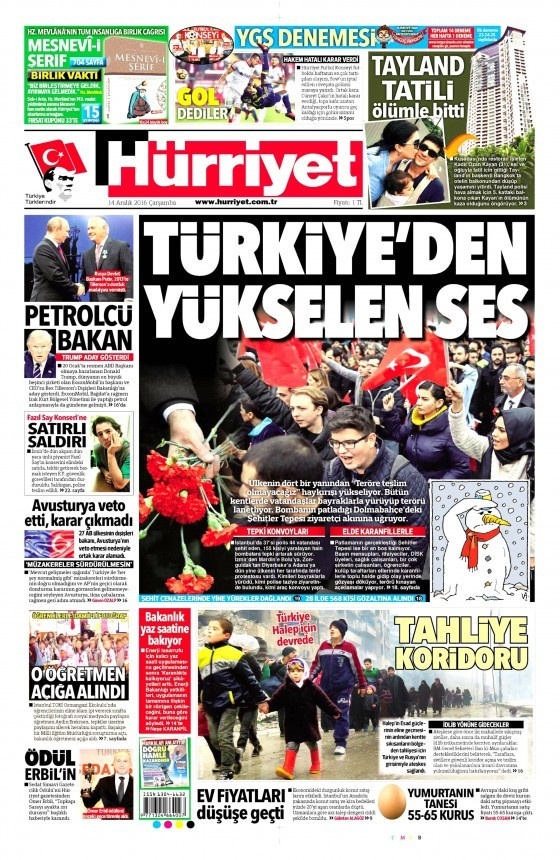 Gazete manşetleri Hürriyet - Sözcü - Cumhuriyet ne yazdı?