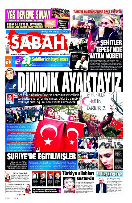 Gazete manşetleri Hürriyet - Sözcü - Cumhuriyet ne yazdı?