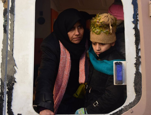 Türkiye tahliye edilen siviller için devrede