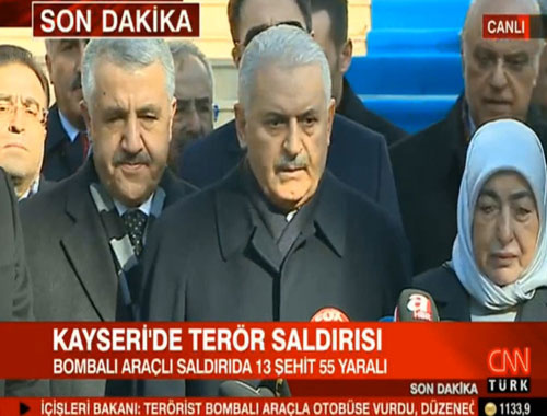 Başbakan Yıldırım: Saldırıyı canlı bomba yaptı