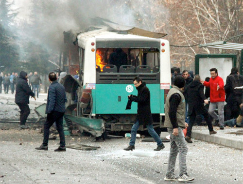 Kayseri patlamasının dehşete düşüren görüntüleri