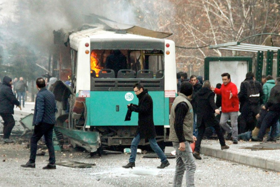 Kayseri patlamasının dehşete düşüren görüntüleri