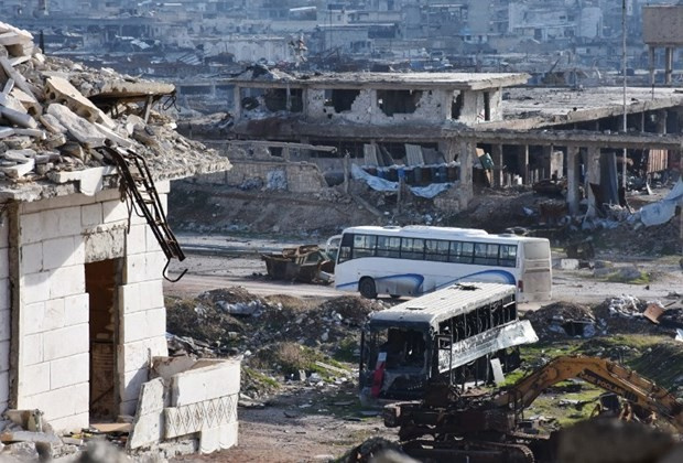 Halep ve İdlib'de tahliye son fotoğraflar