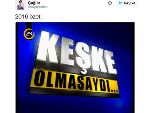 2016 nasıl bir yıldı sorusuna Twitter'dan mizah aktı