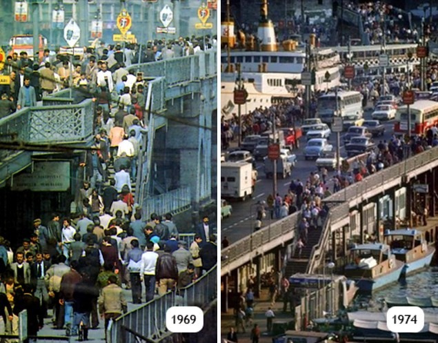 Galata Köprüsü İstanbul'a veda etti