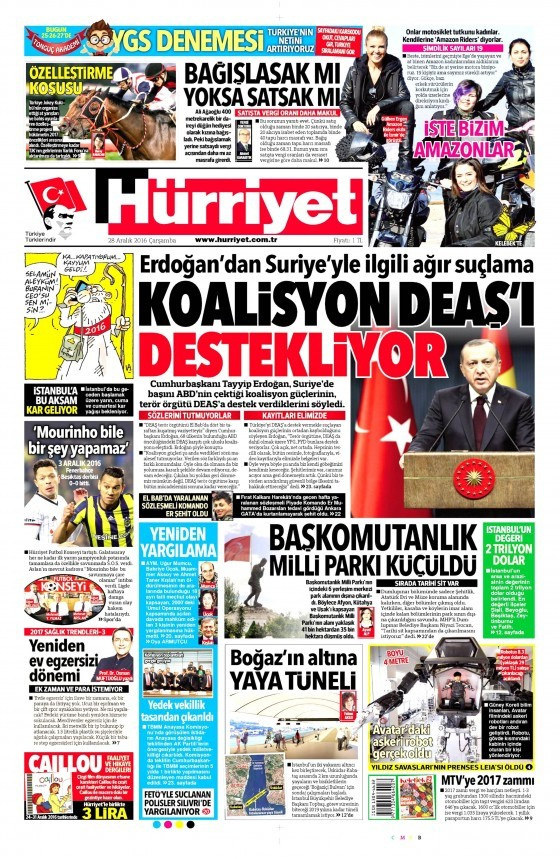 Gazete manşetleri Sözcü - Hürriyet - Sabah ne yazdı?