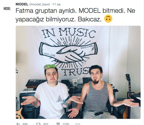 Model grubu dağıldı polemiği Twitter'da mizah aktı