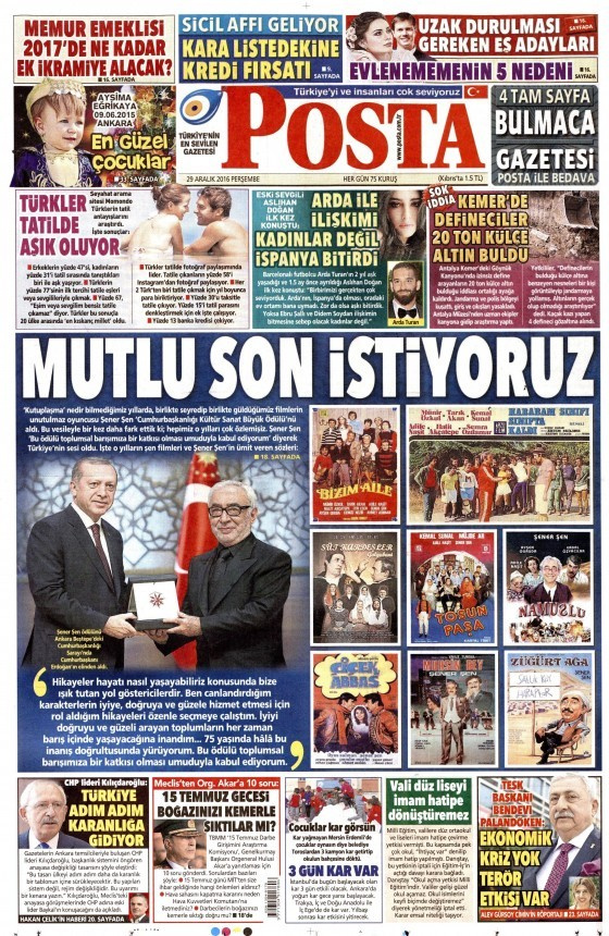 Gazete manşetleri Sözcü - Hürriyet - Cumhuriyet ne yazdı?