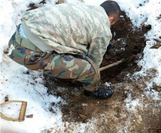 Asker kazdıkça çıktı toprak altına saklamışlar