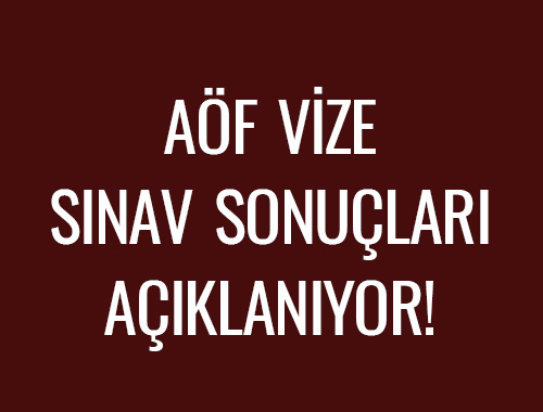 AÖF sonuç sorgulama sınav bilgi ekranı