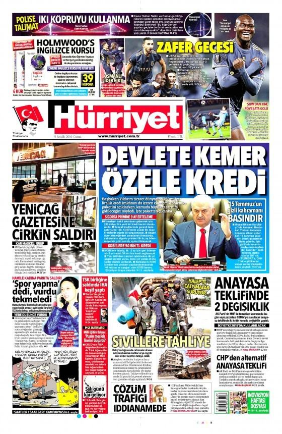 Gazete manşetleri Sözcü - Hürriyet - Habertürk ne yazdı?