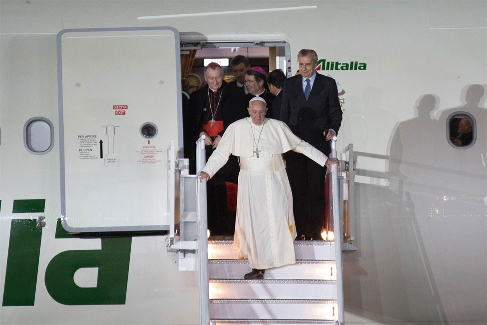 Papa Franciscus'un Meksika'da zor anları!