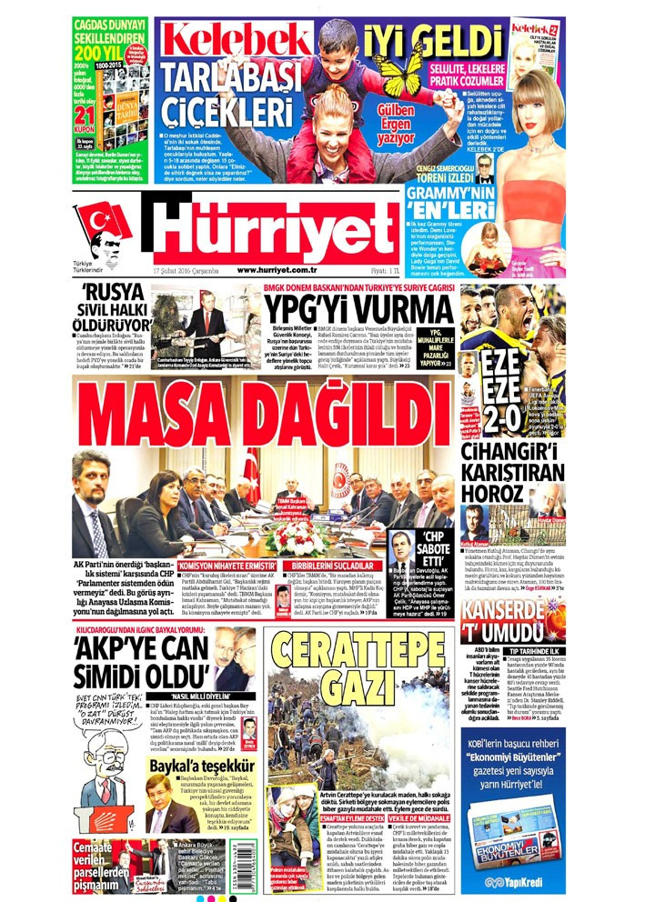 Gazete manşetleri - Hürriyet - Milliyet ve Sabah ne yazdı?