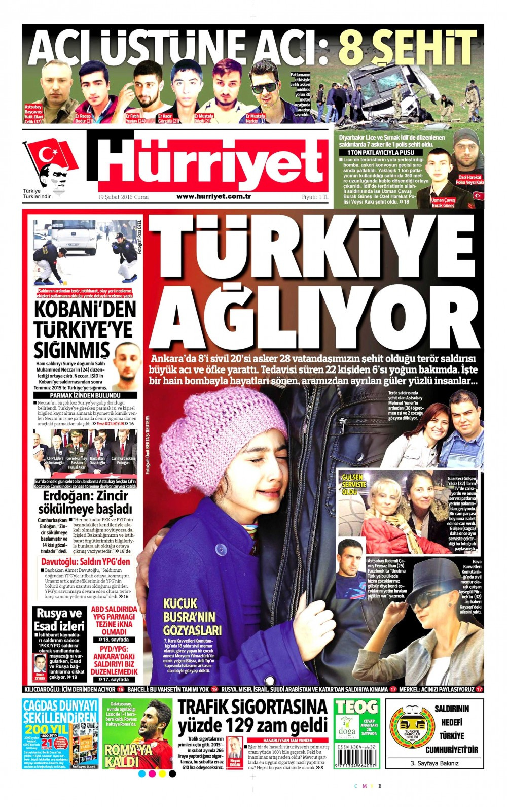 19 Şubat gazete manşetleri Hürriyet - Milliyet ve Star ne yazdı?