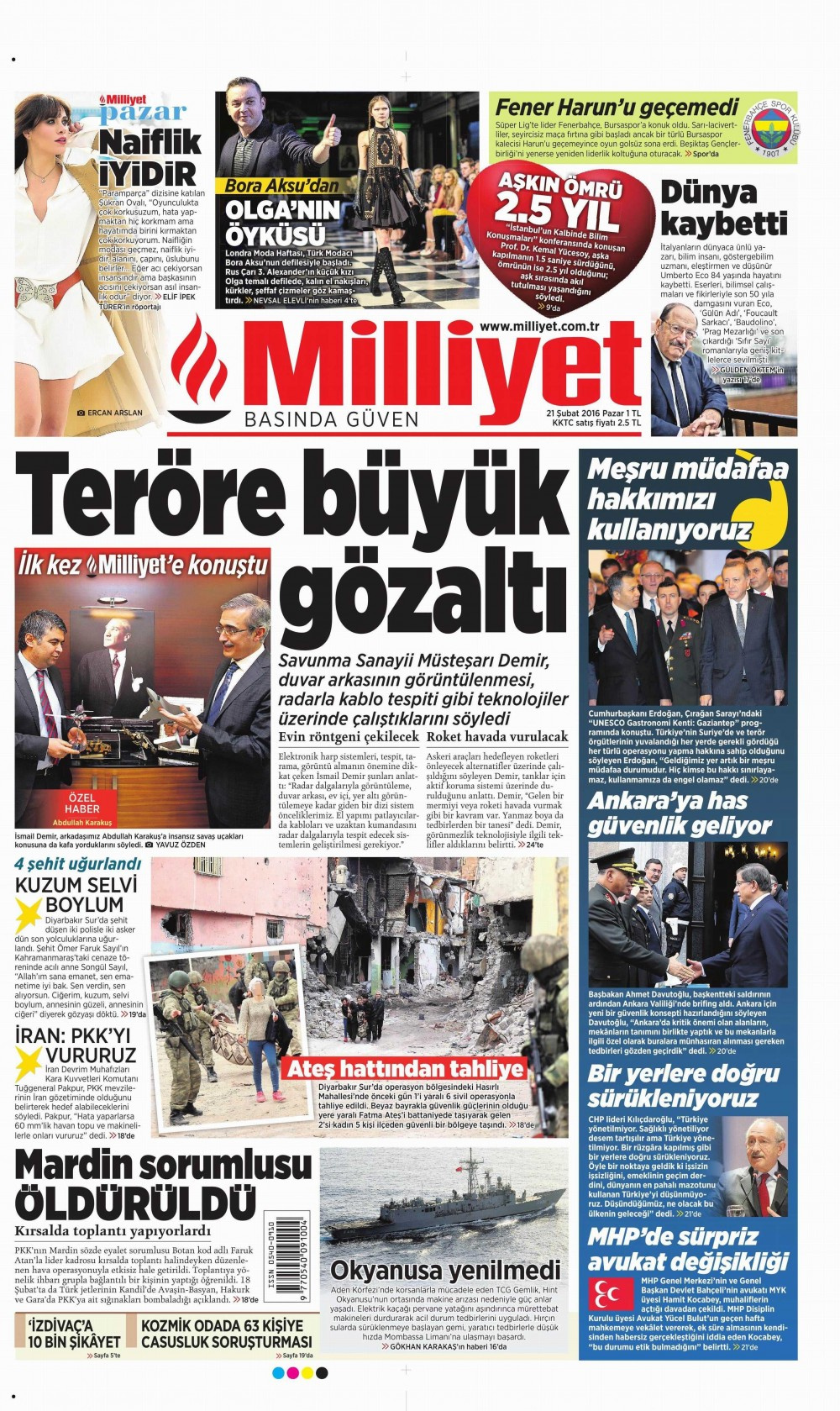 21 Şubat gazete manşetleri Star - Hürriyet ve Sözcü ne yazdı?