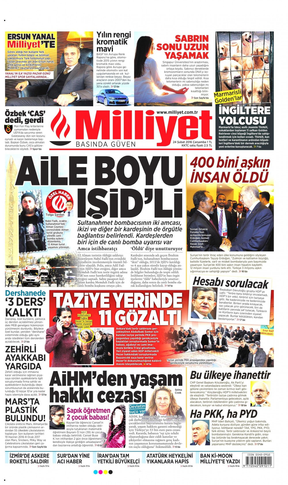 Gazete manşetleri Hürriyet - Milliyet ve Sabah ne yazdı?