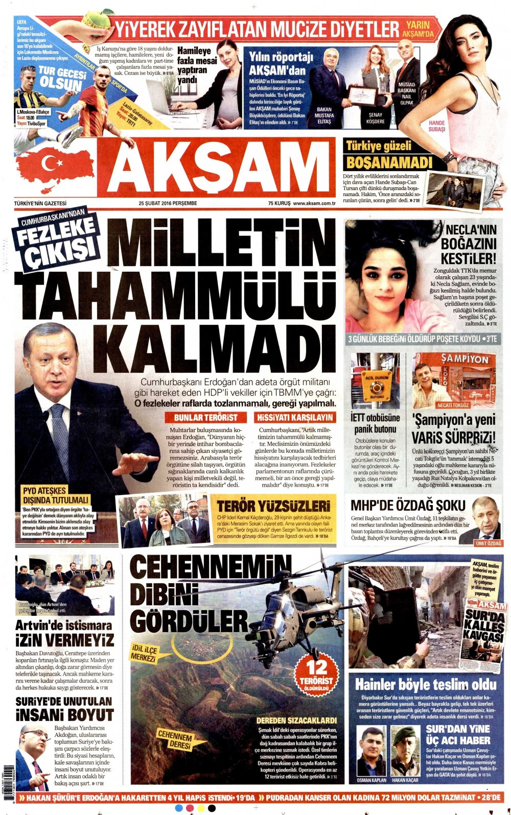 Gazete manşetleri Hürriyet - Milliyet ve Sözcü ne yazdı?