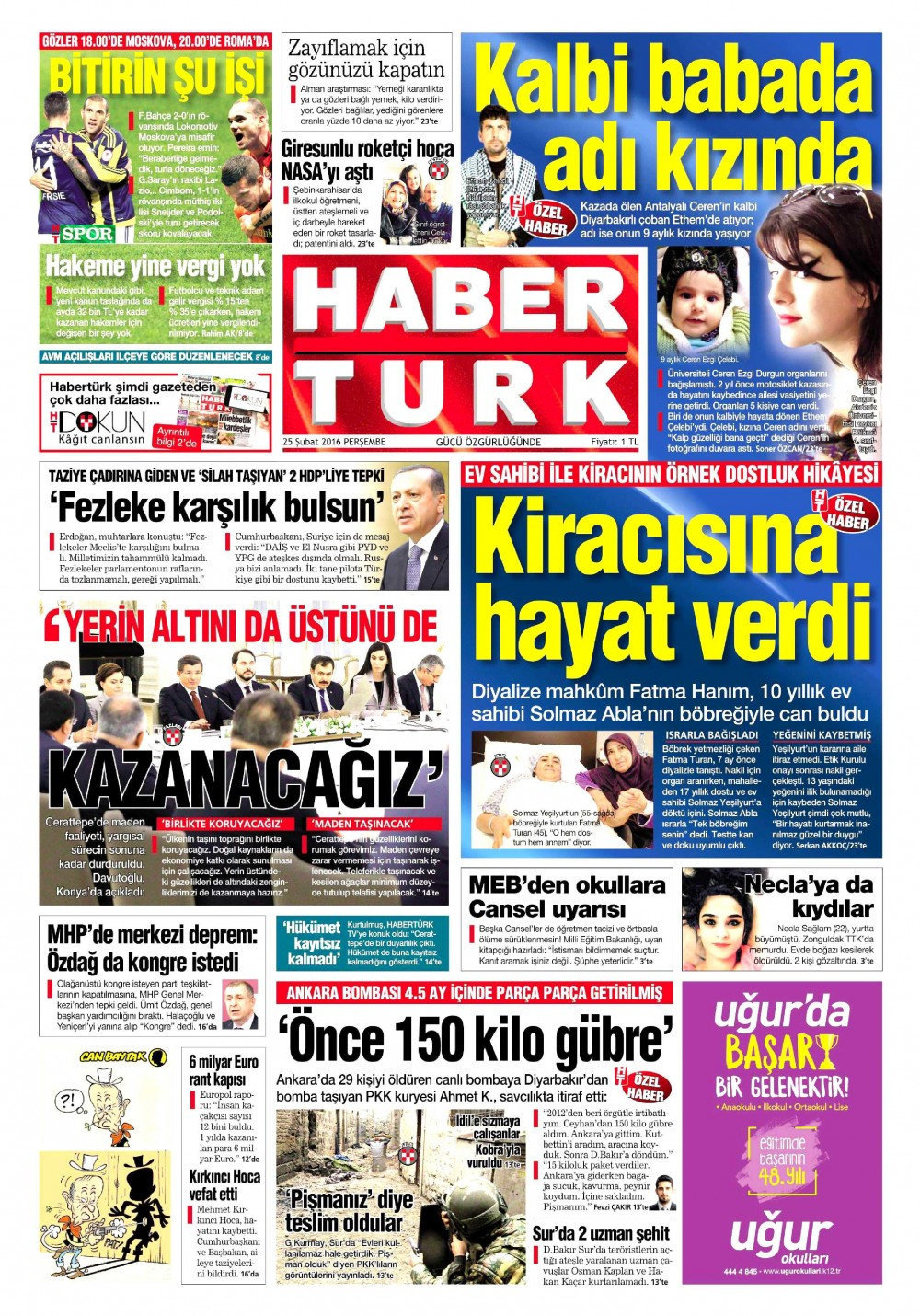 Gazete manşetleri Hürriyet - Milliyet ve Sözcü ne yazdı?