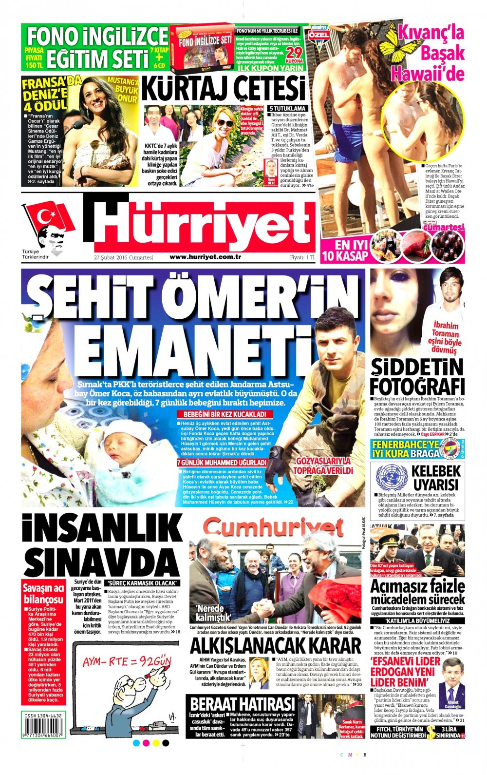 Gazete manşetleri Hürriyet - Milliyet ve Sabah ne yazdı?