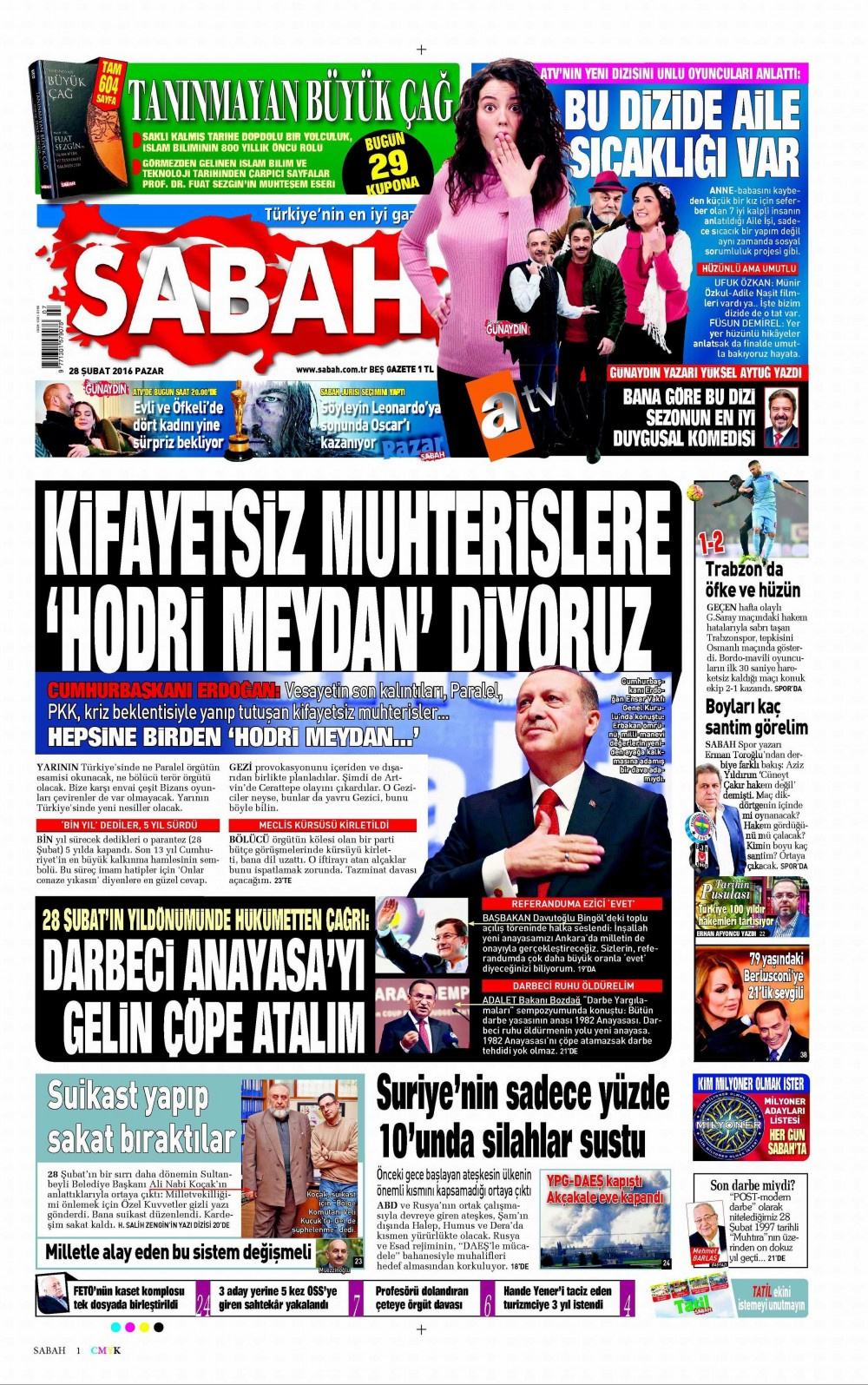 Gazete manşetleri Hürriyet - Milliyet ve Sabah ne yazdı?