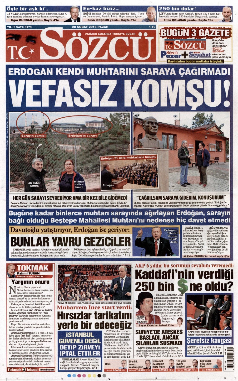 Gazete manşetleri Hürriyet - Star ve Sözcü ne yazdı?