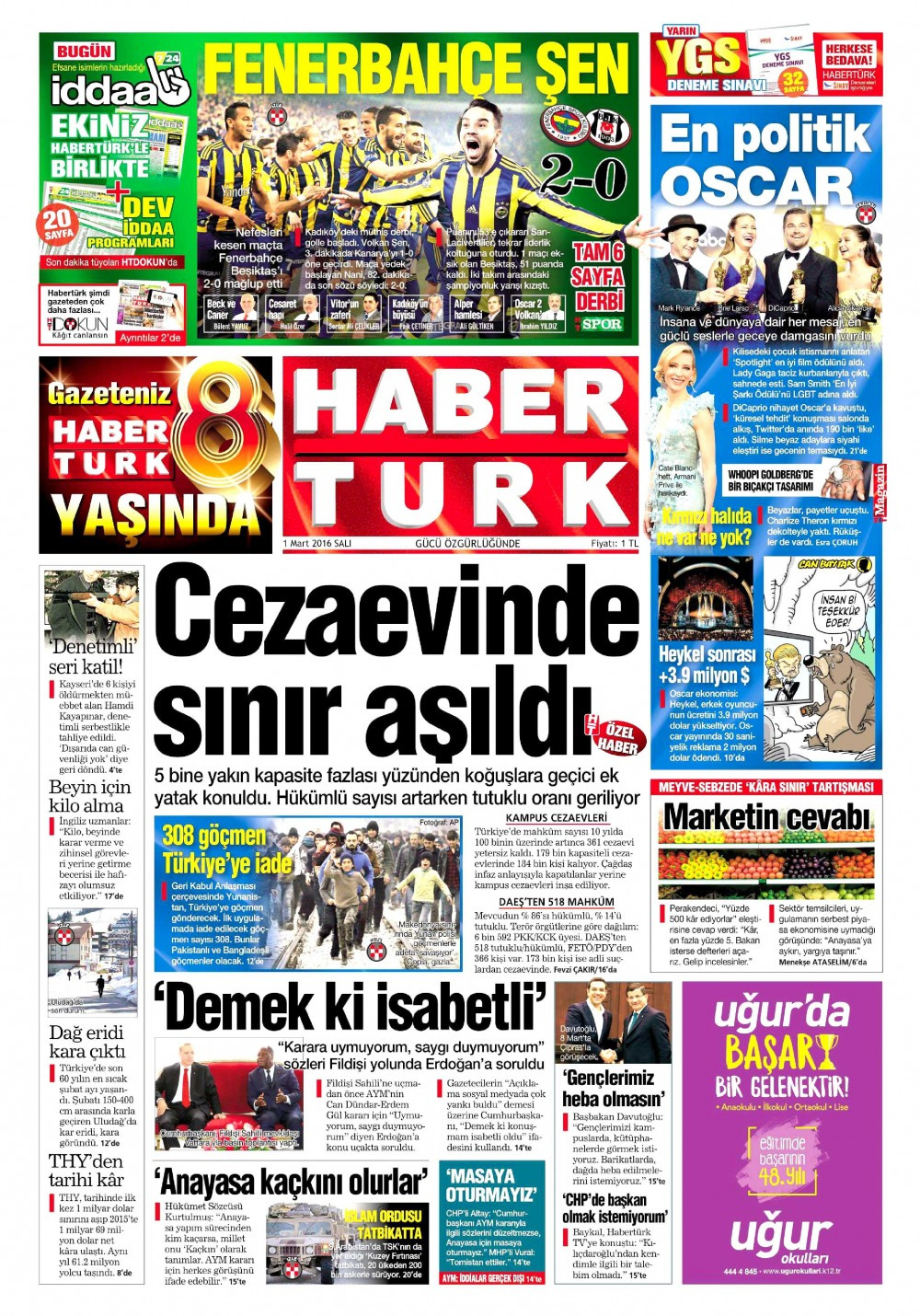 Gazete manşetleri Hürriyet - Milliyet ve Sözcü ne yazdı?