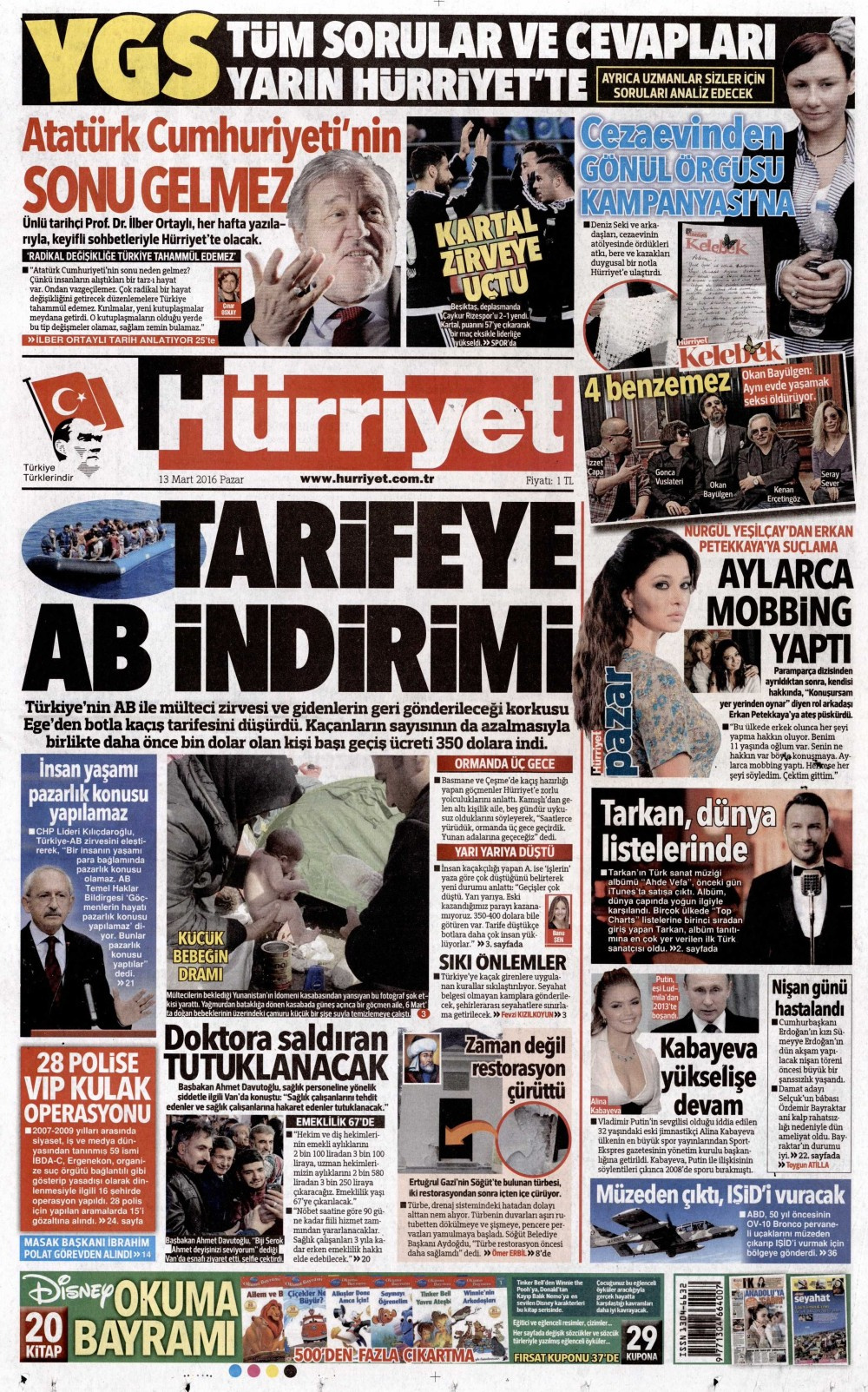 Gazete manşetleri Hürriyet - Sabah ve Habertürk ne yazdı?