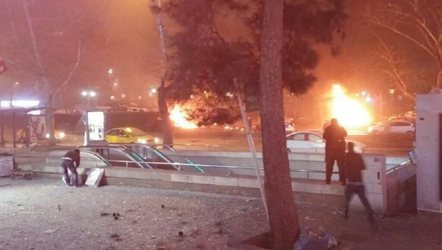 Ankara patlaması ilk görüntüleri sarstı