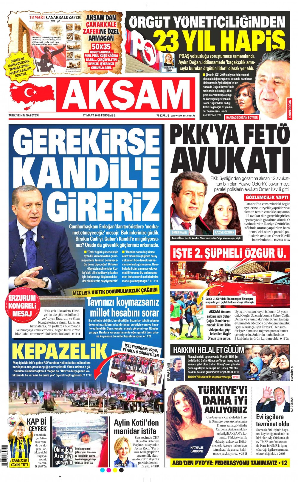 Gazete manşetleri Hürriyet - Star ve Sözcü ne yazdı?