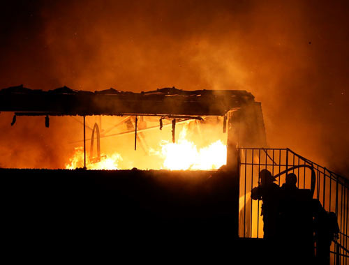 Osmaniye'de fabrika yangını