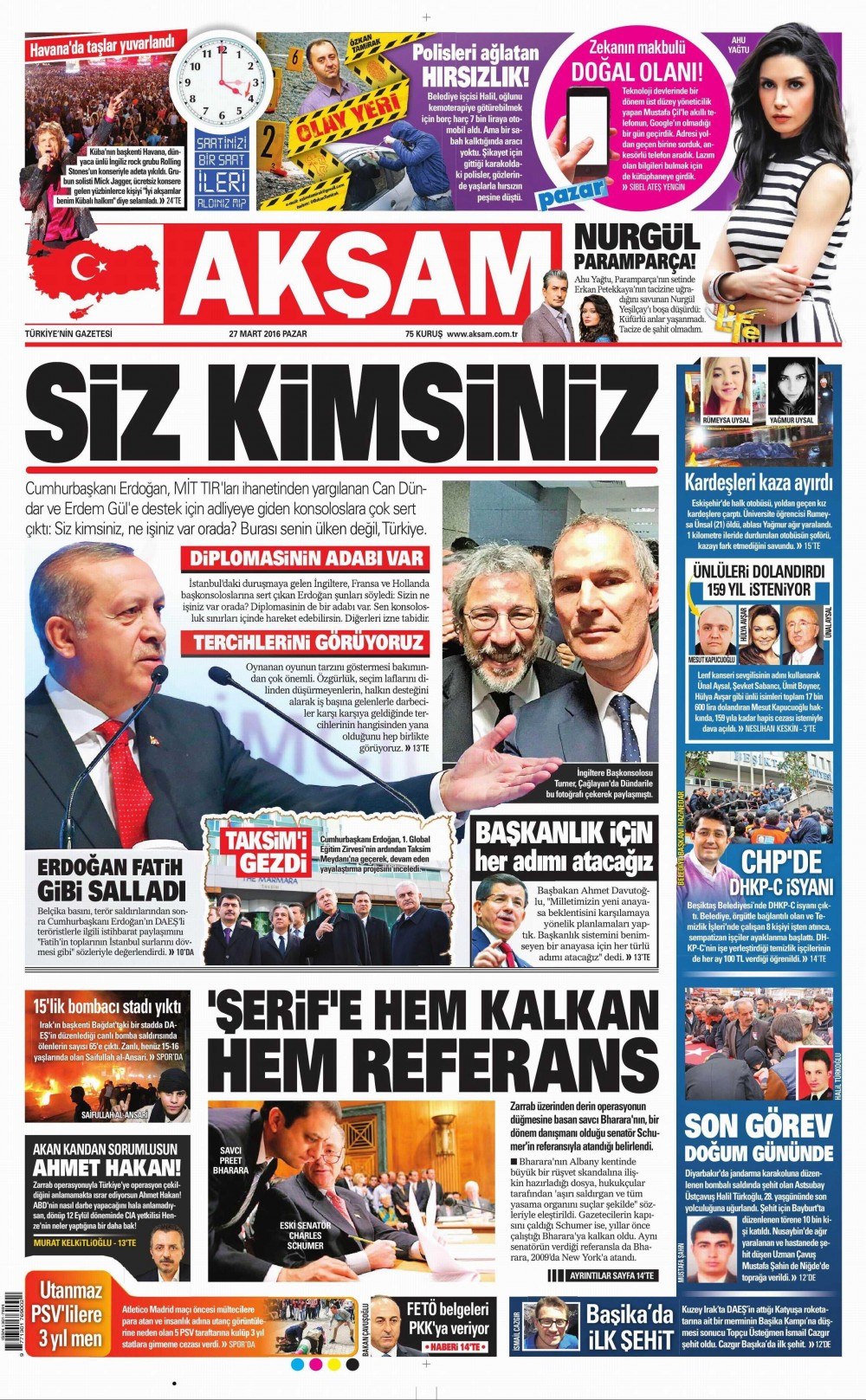Gazete manşetleri Hürriyet - Milliyet ve Star ne yazdı?