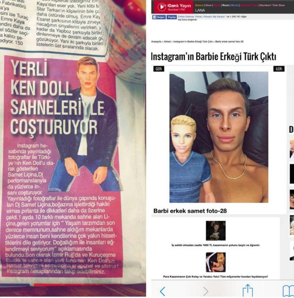 Instagramın Türk barbi erkeğinin pozları