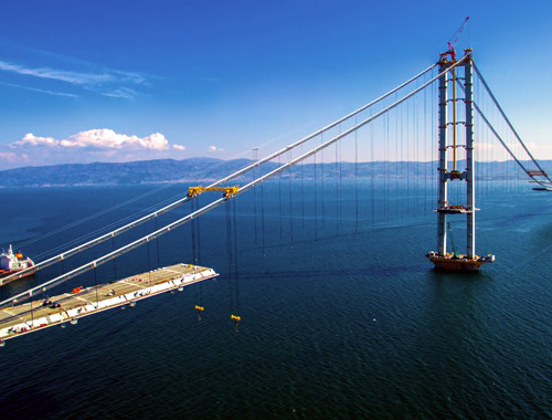 İzmit Körfez Köprüsü havadan görüntülendi işte son hali