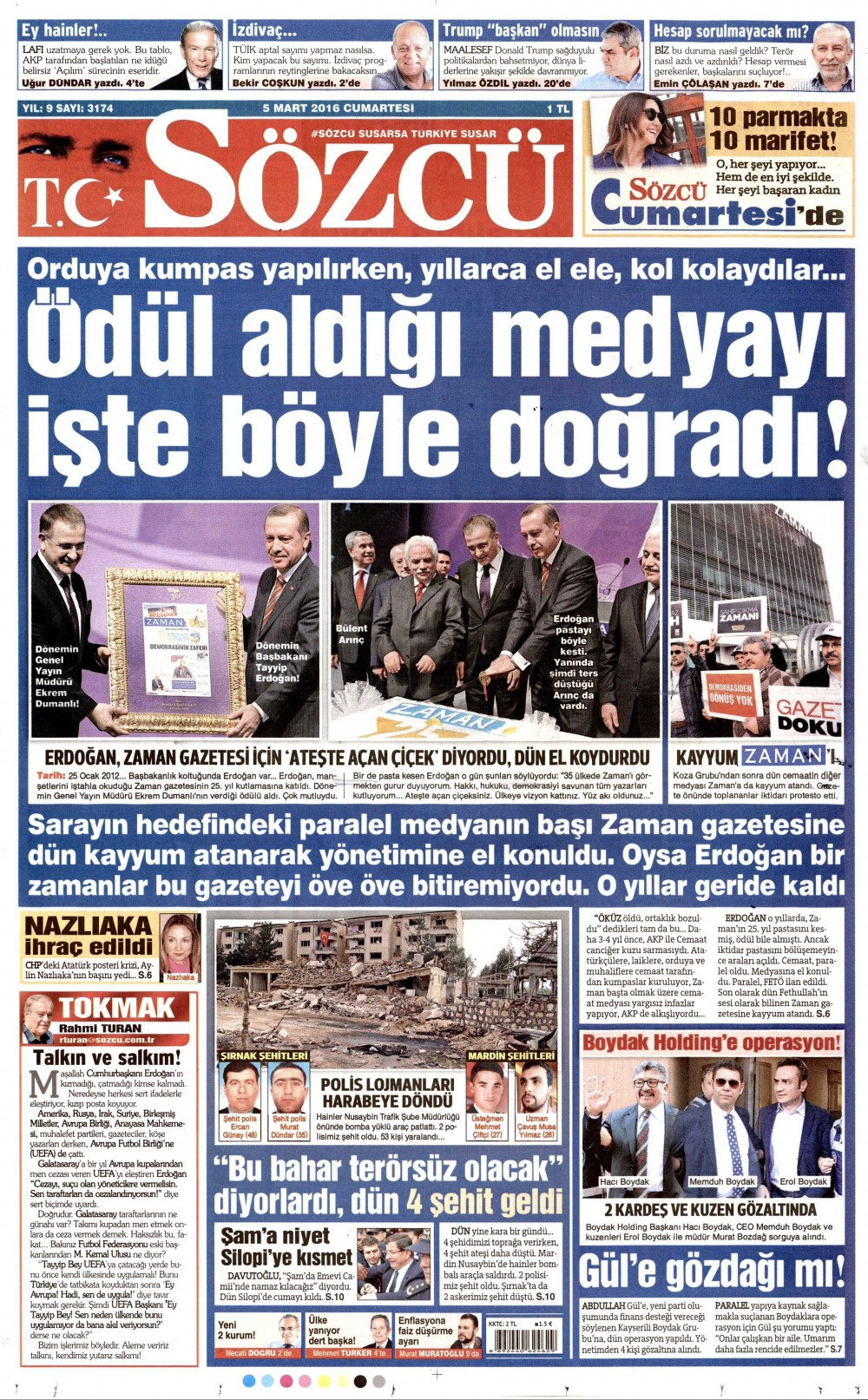 Gazete manşetleri Hürriyet - Milliyet ve Sabah ne yazdı?