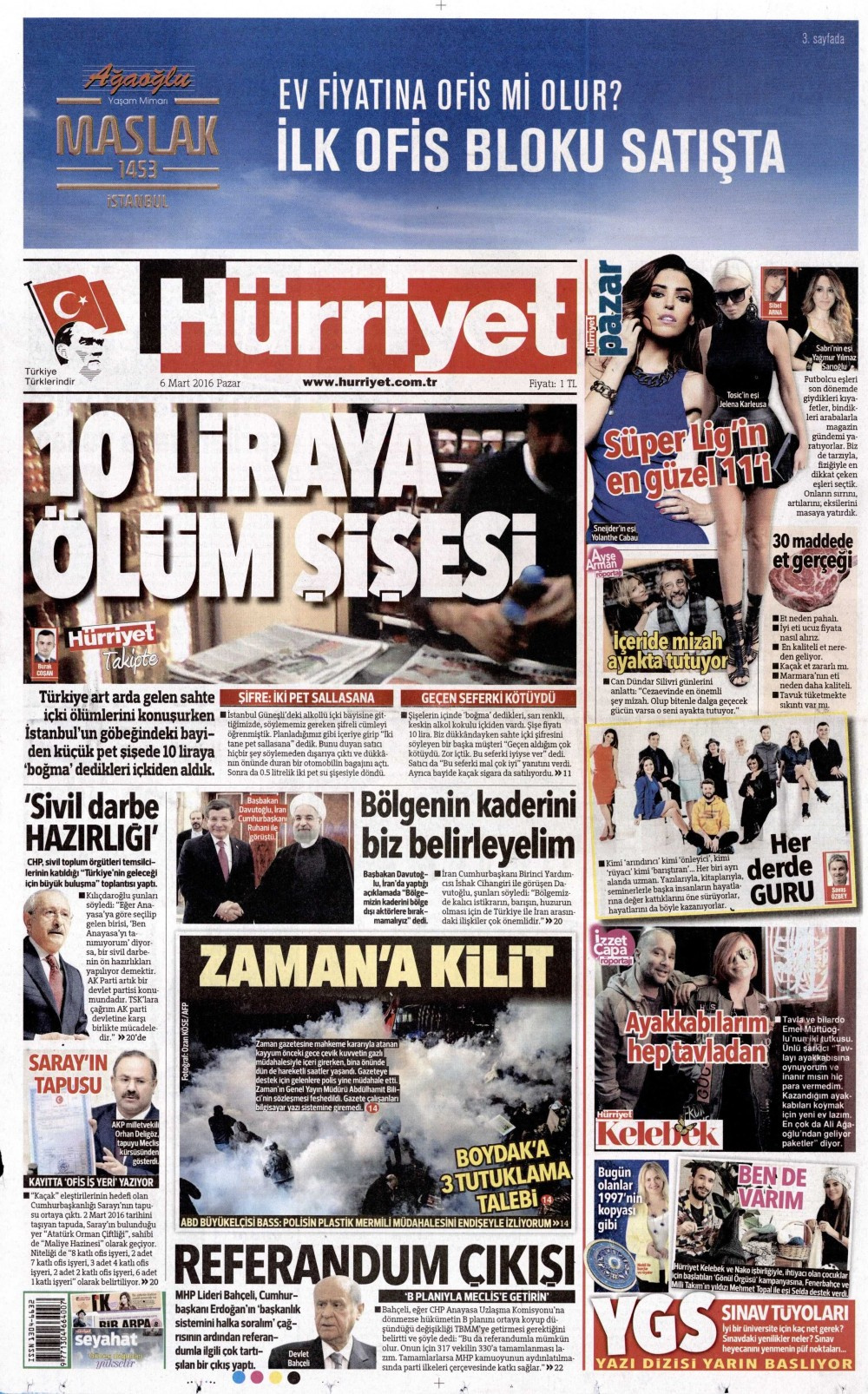 Gazete manşetleri Hürriyet - Milliyet ve Sabah ne yazdı?