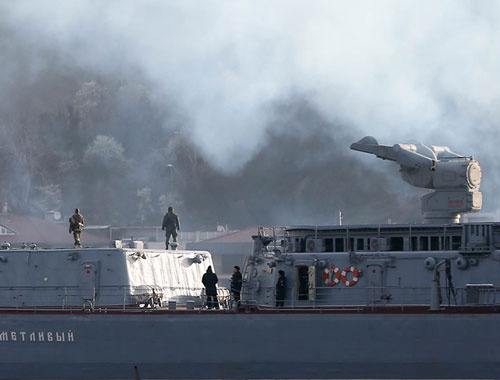 Füzeyle Marmara'dan geçen Rus gemisi şimdi de...