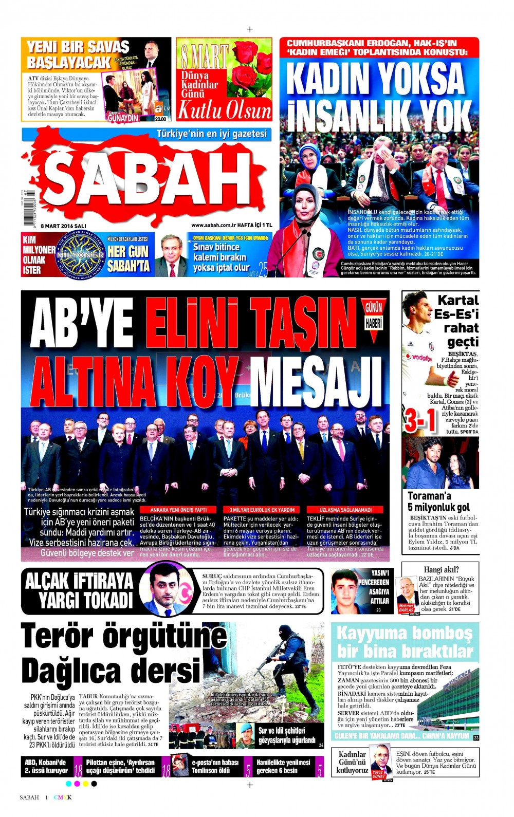 Gazete manşetleri Hürriyet - Milliyet ve Sabah ne yazdı?