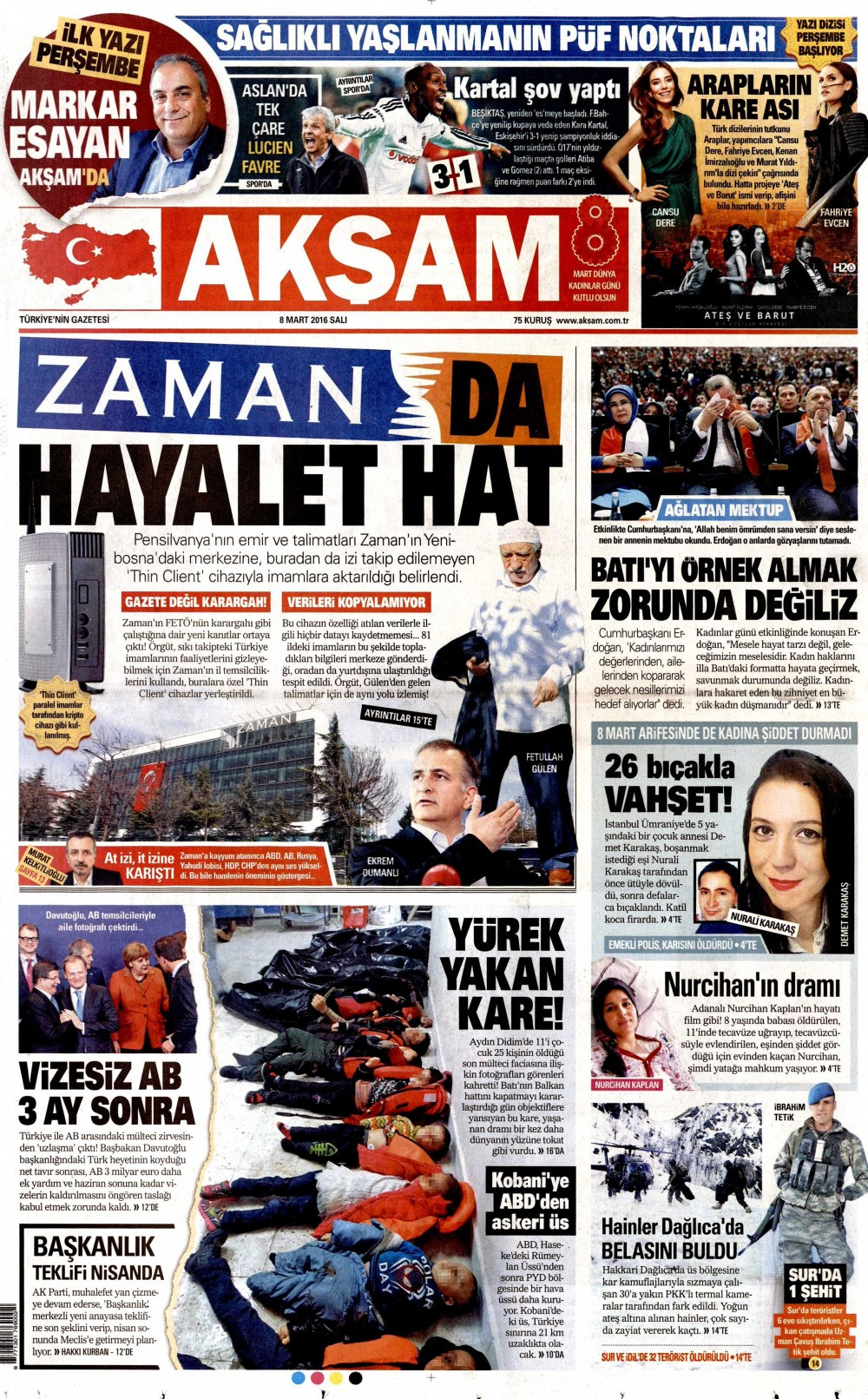 Gazete manşetleri Hürriyet - Milliyet ve Sabah ne yazdı?