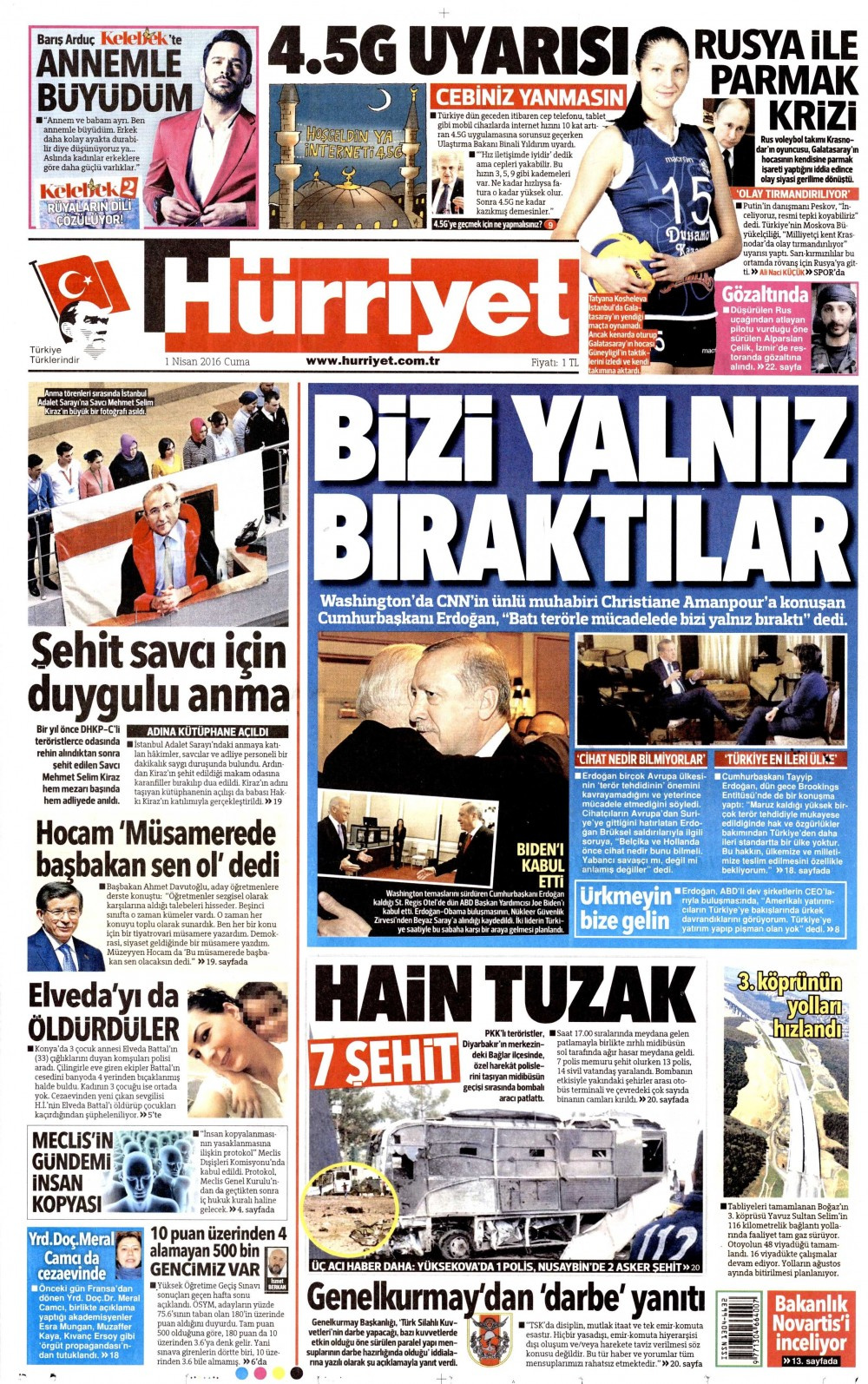 Gazete manşetleri Hürriyet - Milliyet ve Sabah ne yazdı?