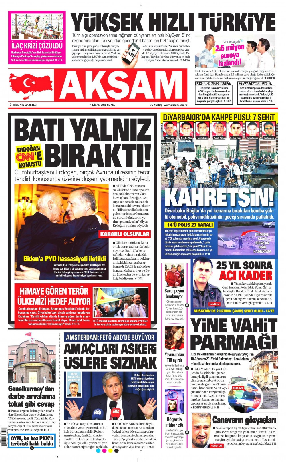 Gazete manşetleri Hürriyet - Milliyet ve Sabah ne yazdı?