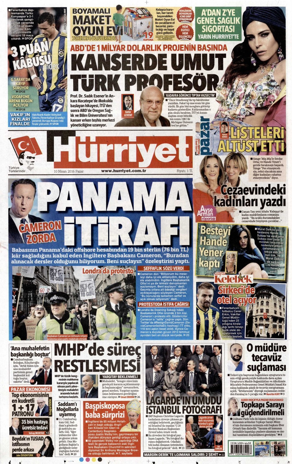 Gazete manşetleri Hürriyet - Milliyet ve Sabah ne yazdı? 