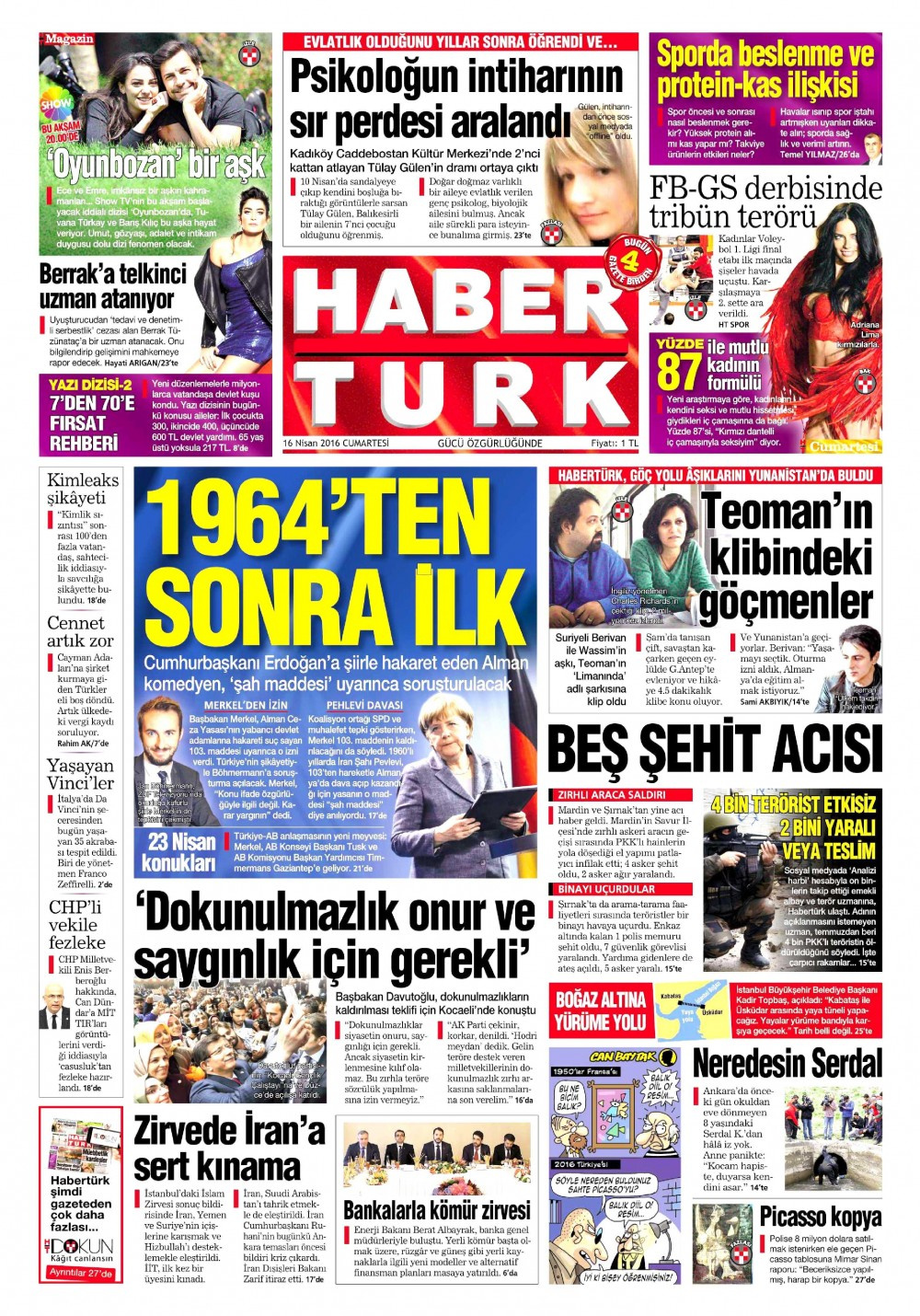 Gazete manşetleri Hürriyet - Habertürk ve Milliyet ne yazdı? 