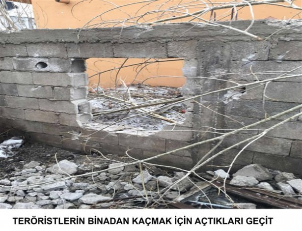  Yüksekova'da PKK'lıların terk ettiği binadan neler çıktı neler!