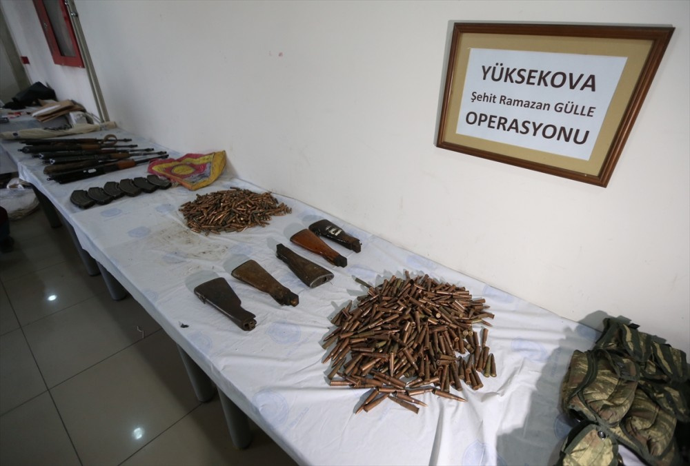 Yüksekova'da PKK'ya büyük şok tamirhane ele geçirildi